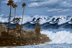 DAS-133 Blue California Surfer 50x34