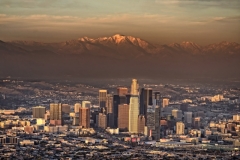 DAS-203A Los Angeles Skyline Sunset 36x24