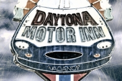 DAS-223 Daytona Motor Inn Vintage Sign Textured 32x48