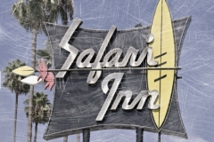 DAS-235B Safari Inn Motel Sign 26x36