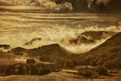 DAS-267B Mountain Morning Textured Sepia 49x25