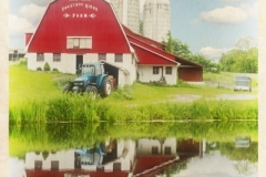 DAS-271A Red Barn Reflection 20x30