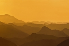 DAS-274 Orange Sunset Mountain Sihouette 61x19