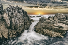 DAS-282B Motion Blur Ocean Rocks and Sunset 30x20