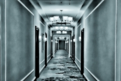 DAS-353 Hotel Hallway Blue Toned 14x14