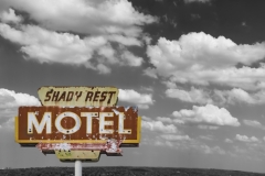 DAS-366 Shady Rest Motel Vintage Sign 50x34