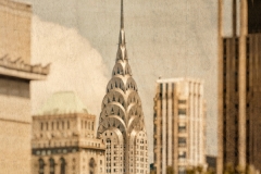 DAS-285 Chrysler Building Skyline Distressed 16x16